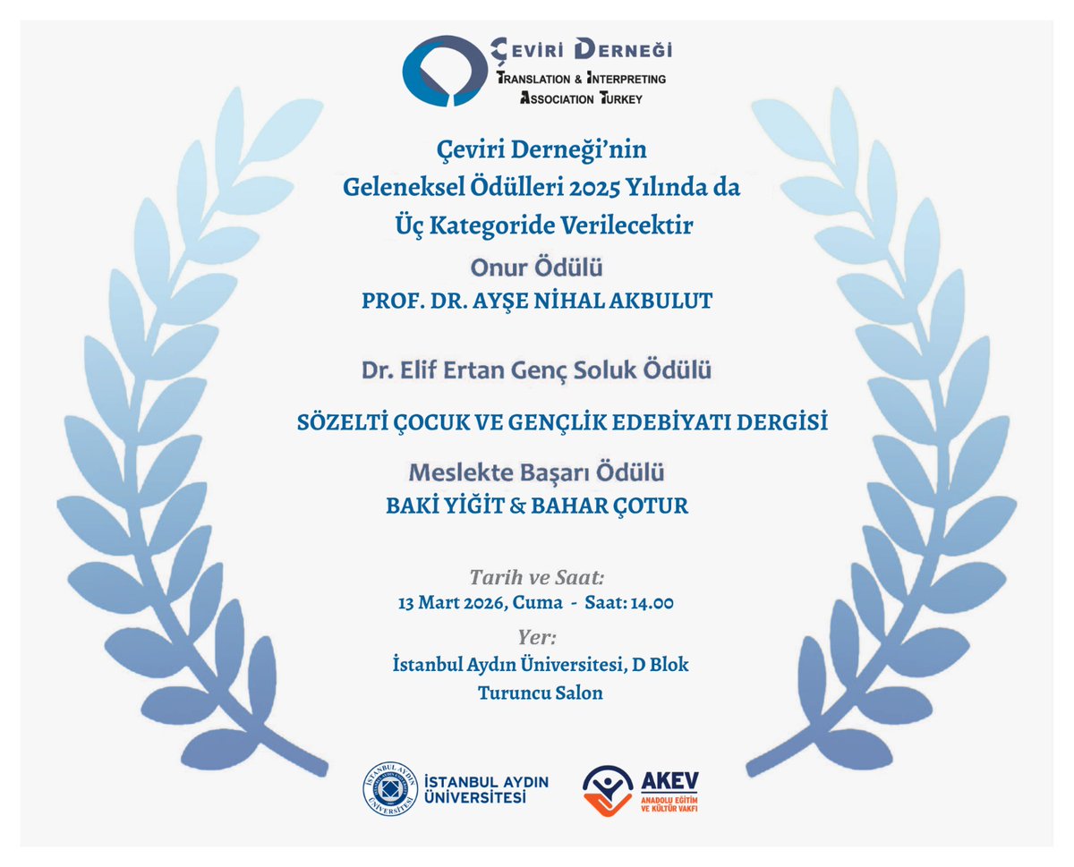 Çeviri Derneği tweet media