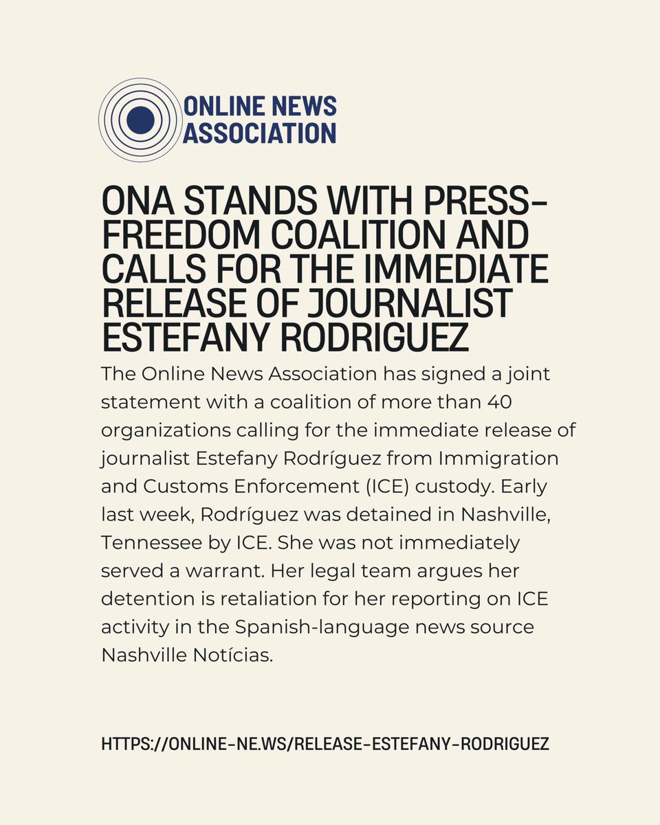 Online News Association tweet media