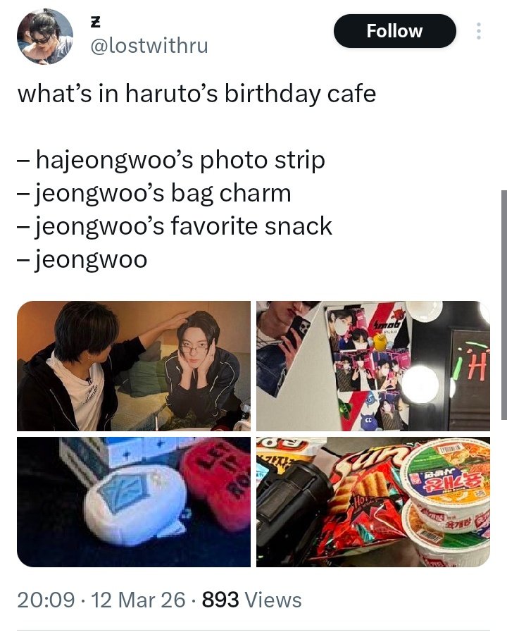 haruwoomfs's tweet photo. Buset,ini tema bday cafe nya apa yang di sukain pacar apa gimana sih kakak ruto? 😭 Serba jeongwoo banget sampe favorite snack jeongwoo juga disitu https://t.co/d89qdCltjo