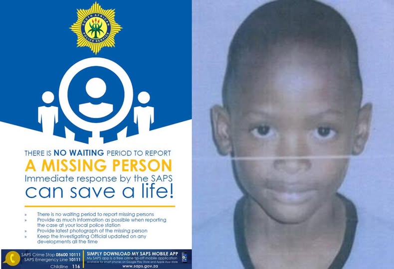 _ArriveAlive's tweet image. Sophia Town SAPS is seeking the assistance of the community in locating a missing child, Carlos Njabulo Molefe 

arrr.co.za/GVsqQ

#ArriveAlive #MissingChild @SAPoliceService