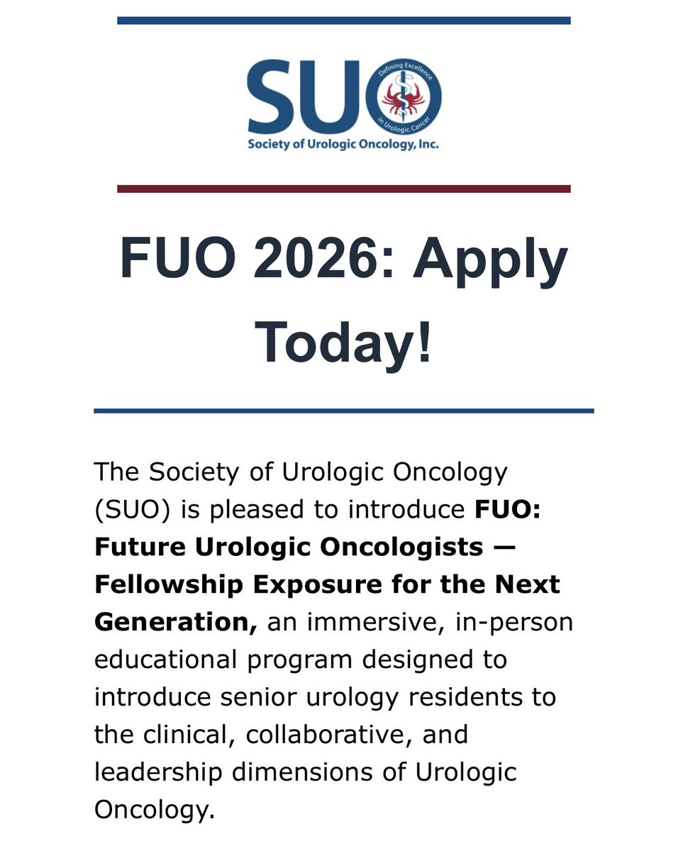 Society of Academic Urologists tweet media