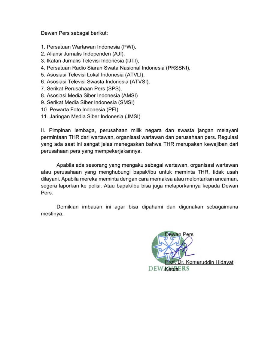 Dewan Pers tweet media