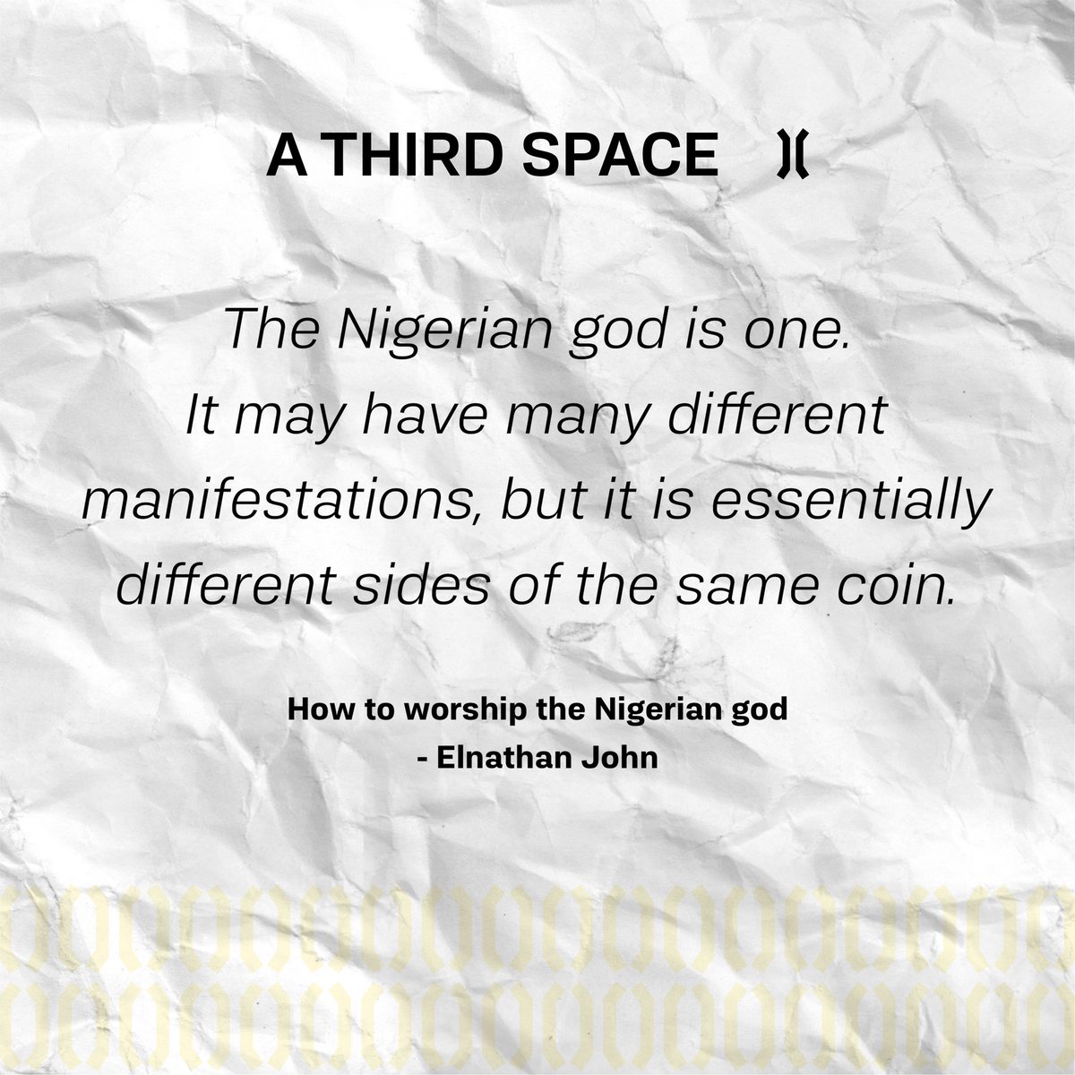 A Third Space tweet media