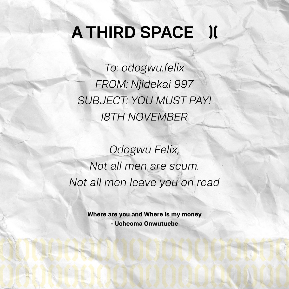 A Third Space tweet media