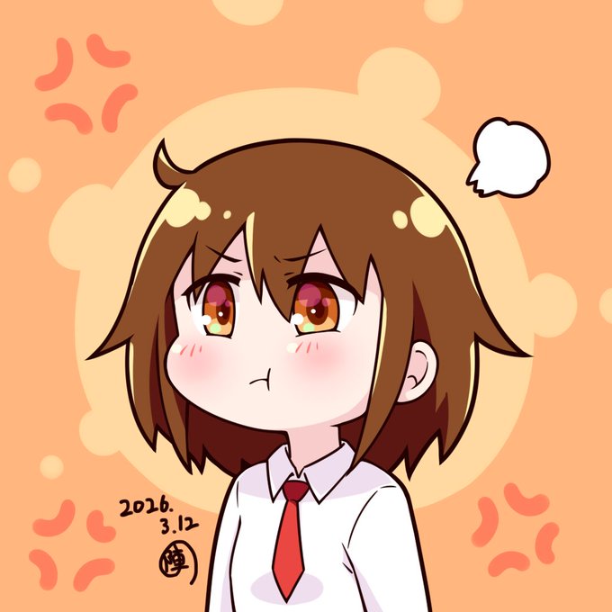 軽くなんか描きたい気分だったので簡易お絵かき
むくれっ面のやすなちゃん 
