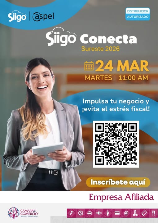 👉 ¡Puebla nos vemos en este gran evento!
Digital Signature compartiendo con la comunidad de contadores. “Fiscalización digital y obligaciones emergentes, afrontamos hoy los retos del 2026”
Ponente: Fernando Martínez Coss
<a href="/SiigoAspel/">Siigo Aspel</a> <a href="/CANACOPUEBLA1/">CANACO PUEBLA</a>
