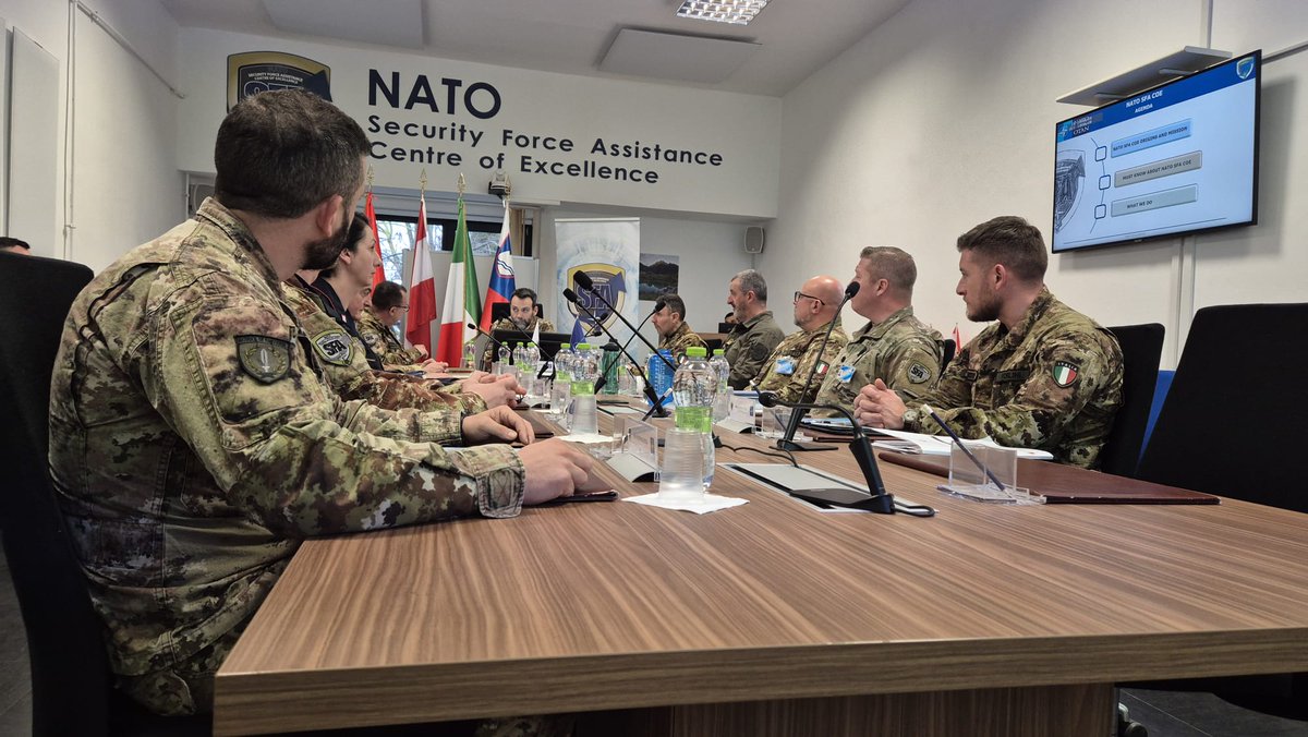 NATOSFACOE's tweet image. The Head of the @SM_Difesa Military Strategy and Innovation General Office (UGSMI), M.G. Grassano, paid a visit to the #NSFACOE, where the Director presented key projects and activities, providing an opportunity to exchange views on #SFA from a #NATO perspective
#WeAreNATO