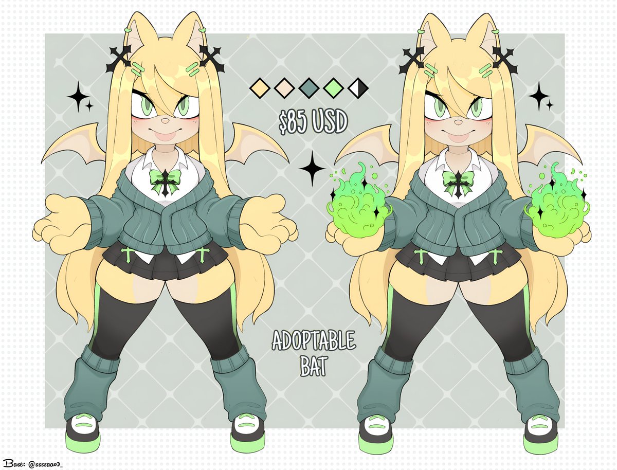 🦇 ADOPTABLE - OPEN 🦇

💵 $85 USD [You can also buy it via PayPal only, just send me a DM]

ko-fi.com/s/f702072b24