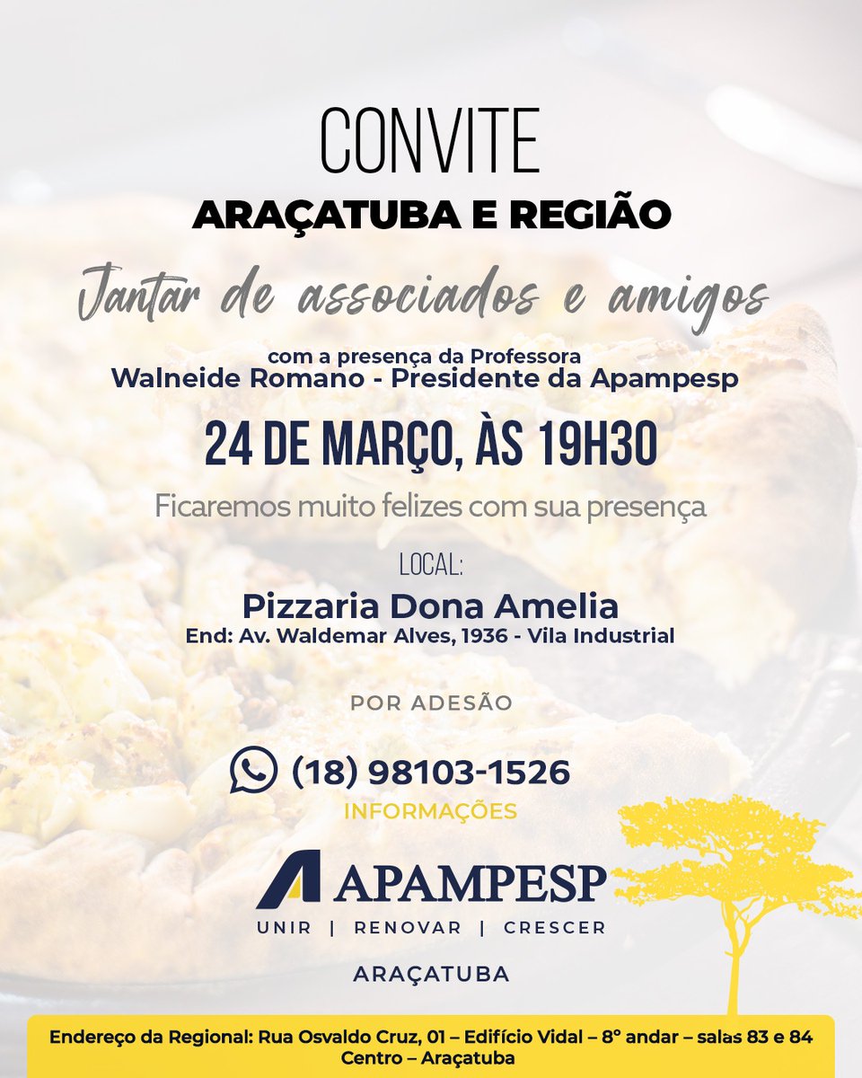 Apampesp Regional Araçatuba tweet media
