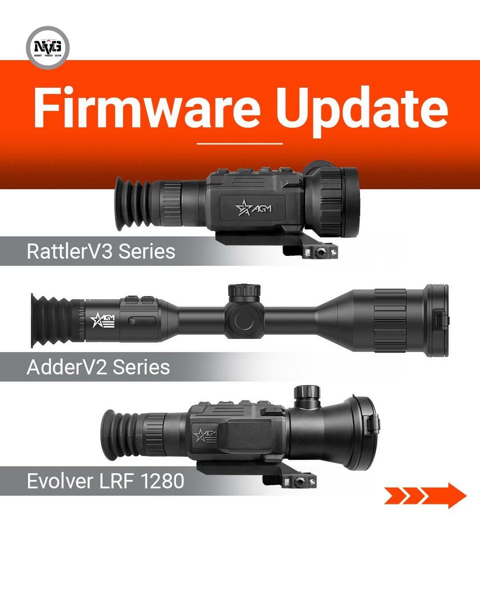 NightVisionGuys's tweet image. 🚨 AGM Firmware Update Alert!
#agm #outdoorlife #excitingnews
