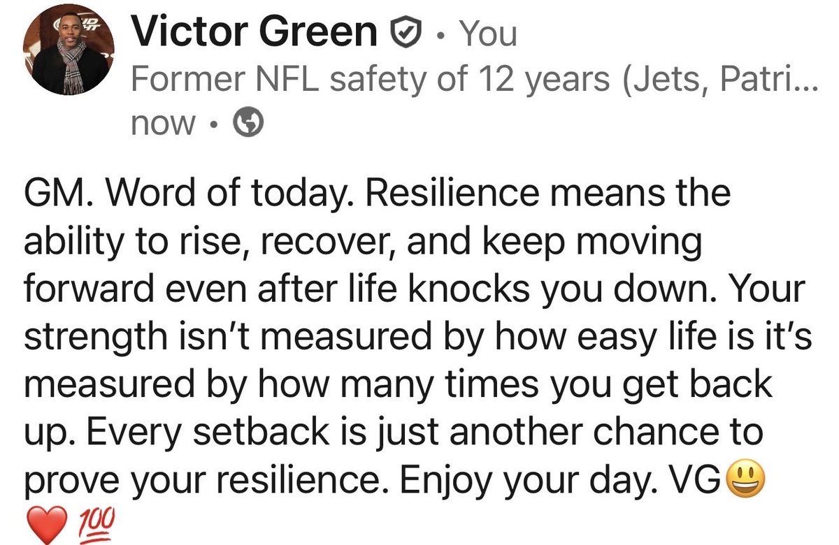 Victor Green tweet media