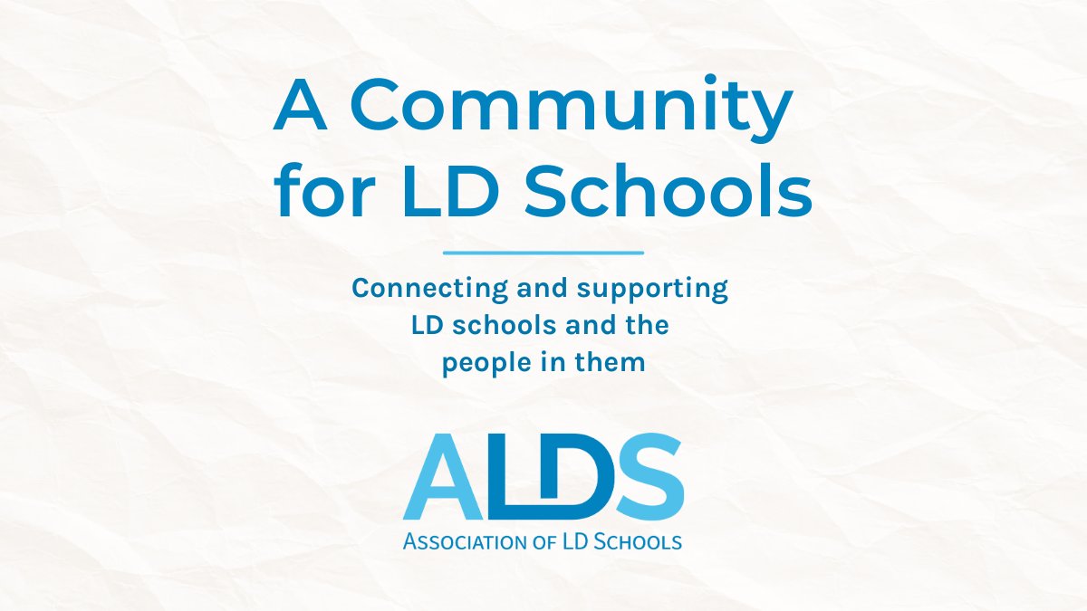 Association of LD Schools (ALDS) tweet media