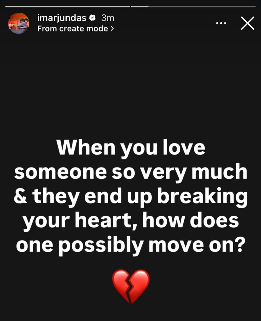CinemaWithAB's tweet image. ArjunDas's Insta Story👀