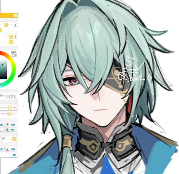 顔だけ描いて満足しちゃった