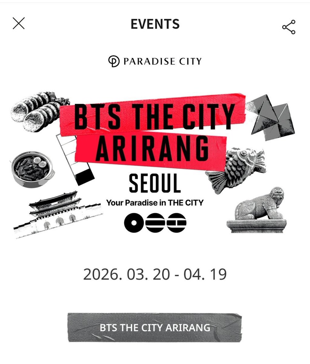 FESTA x Compose Coffee 
BTS THE CITY ARIRANG x Paradise City
