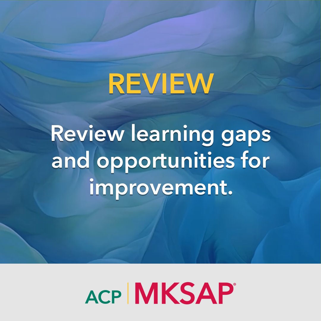 ACPIMPhysicians's tweet image. ACP MKSAP’s new ABIM Data Download feature is now available! Swipe left to learn how to import your most recent assessment results into your ACP MKSAP account and personalize your learning plan: bit.ly/46SKBde

#ACPMKSAP #MedicalEducation #InternalMedicine