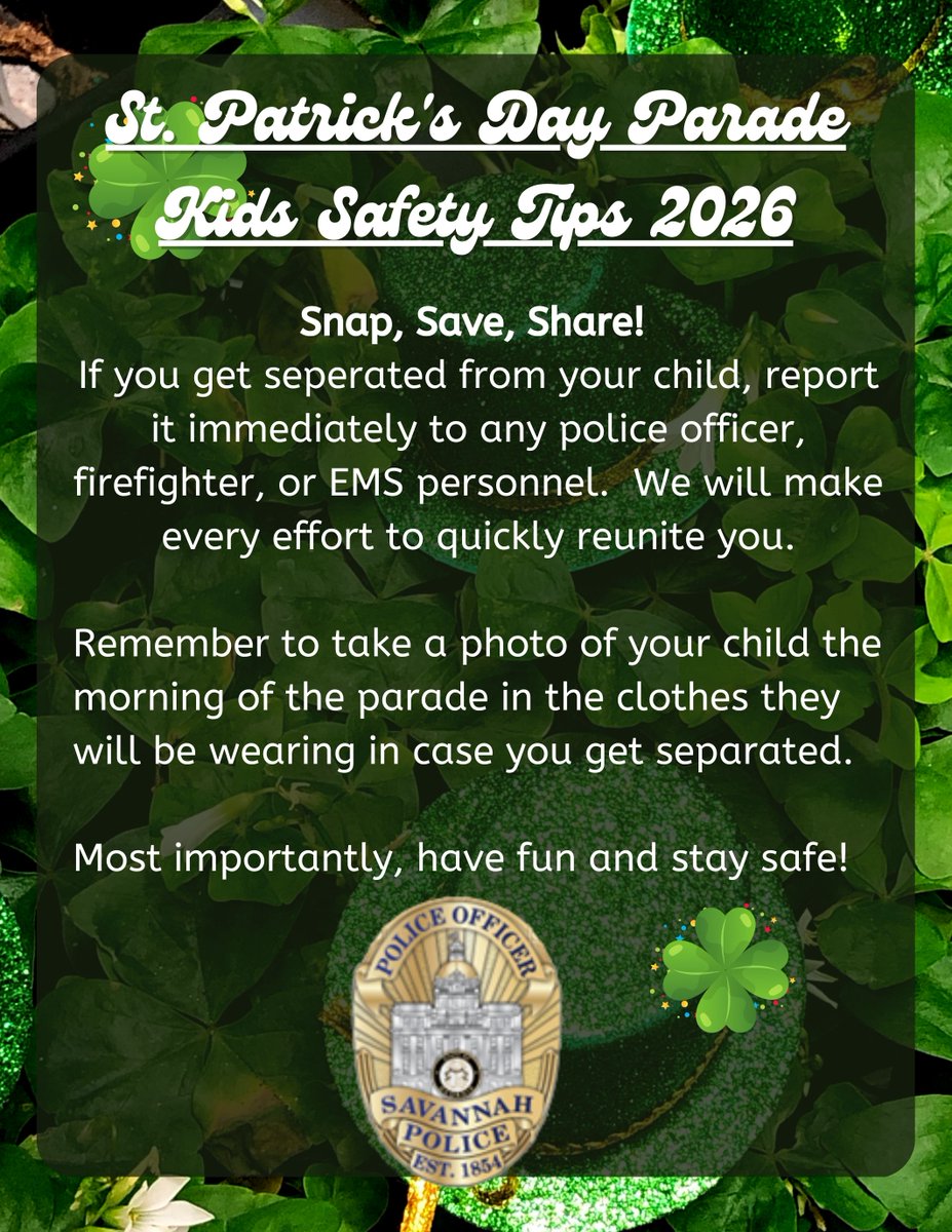 Savannah Police Department tweet media