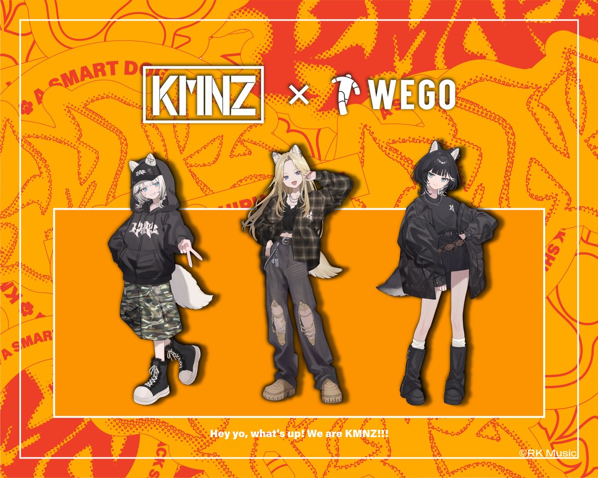 🐾🐾🐾 『KMNZ』×WEGO🐾🐾🐾 『KMNZ』×WEGOコラボは本日より発売開始