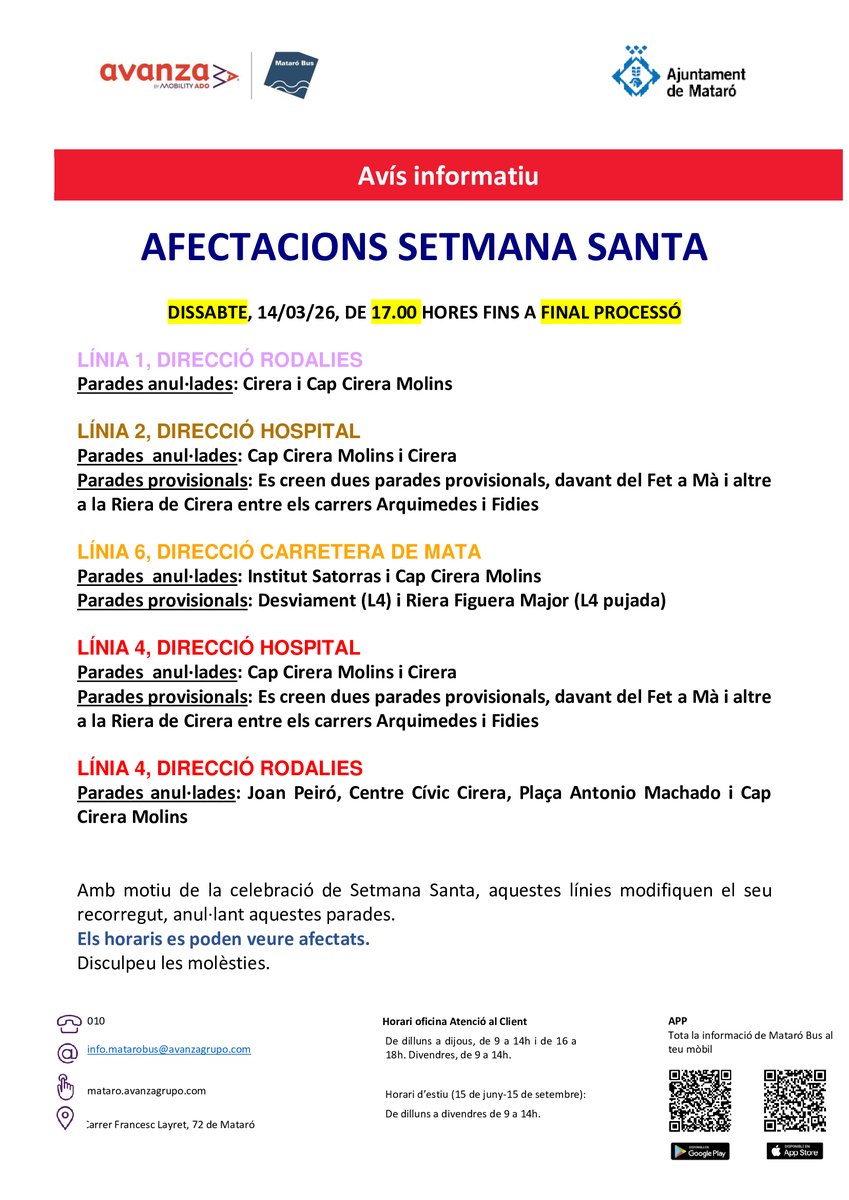 Transport urbà de Mataró | Mataró Bus tweet media