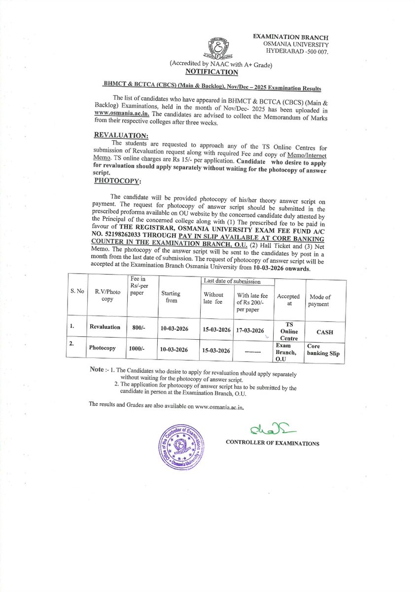 Osmania University tweet media