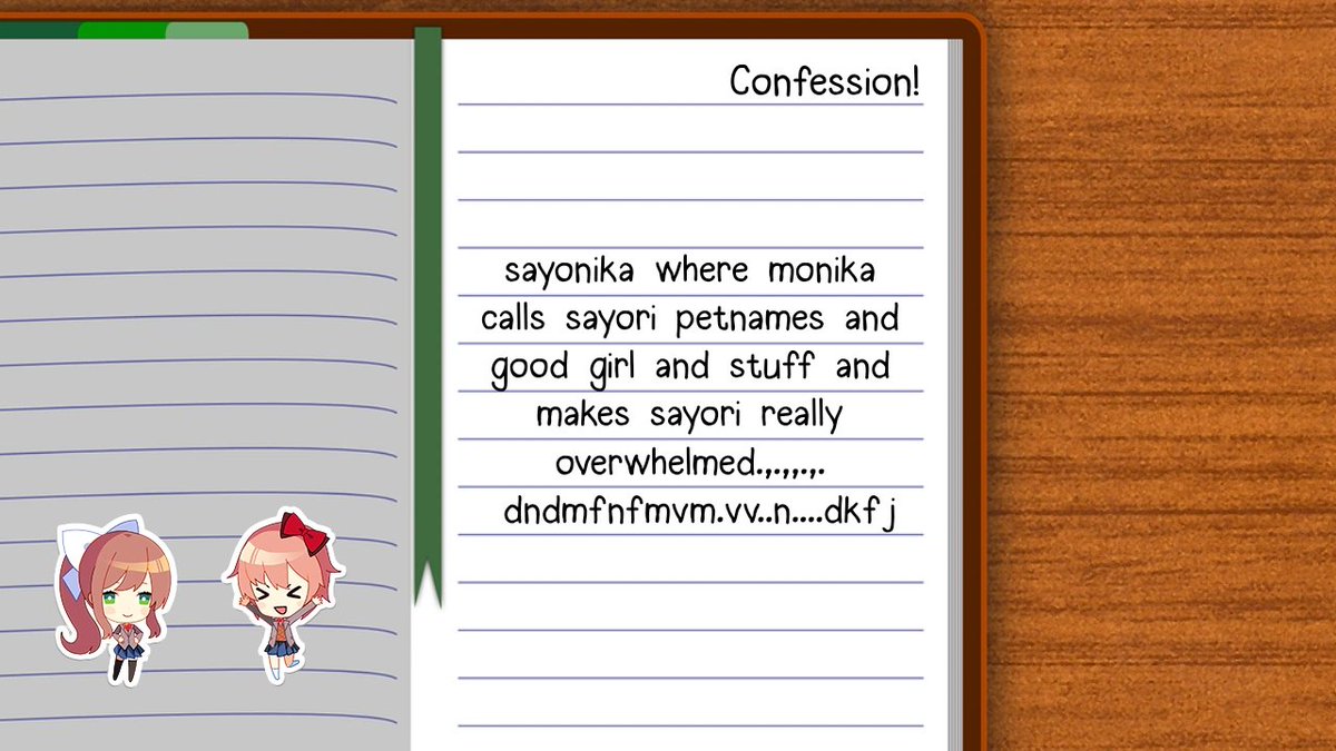 Doki Doki Literature Club Confessions tweet media