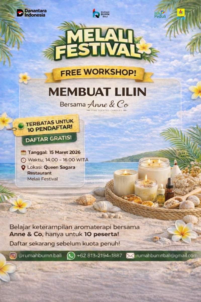 Kami juga buka kelas workshop technikal skill tapi sudah full diikuti sama mitra binaan sii ehehehehe

Tapi boleh banget kalo mau liat prosesnya, nanti hasilnya lgs dibeli di tenantnya aja semeton😆😆😚￼