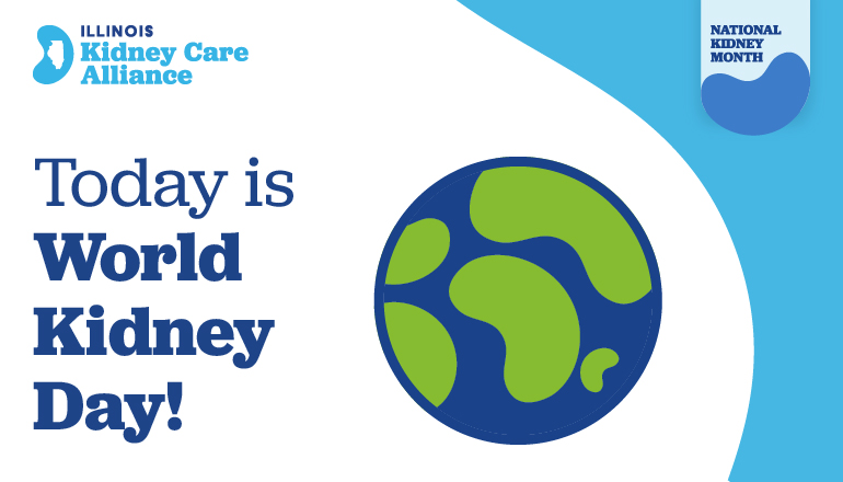 ILKidneyCare's tweet photo. In recognition of #WorldKidneyDay today, it's vital to educate yourself on the facts about kidney disease and its prevention. A startling fact is that you can lose up to 90% of your kidney function without showing any symptoms. #ILKidneyCare https://t.co/qFYfkxQZWt