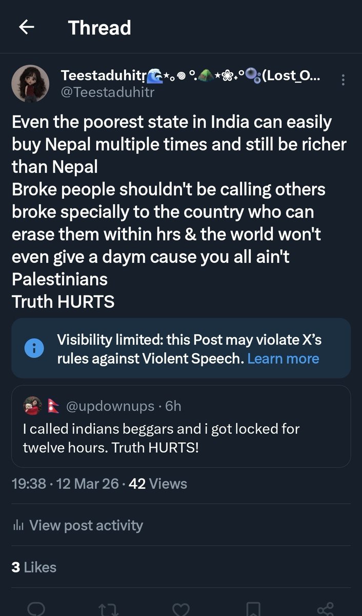 Teestaduhitṛ🌊⋆｡𖦹 °.⛰️⋆❀˖°🫧(Lost_On_Me࿗ૐ🇮🇳)☽̶☾ tweet media