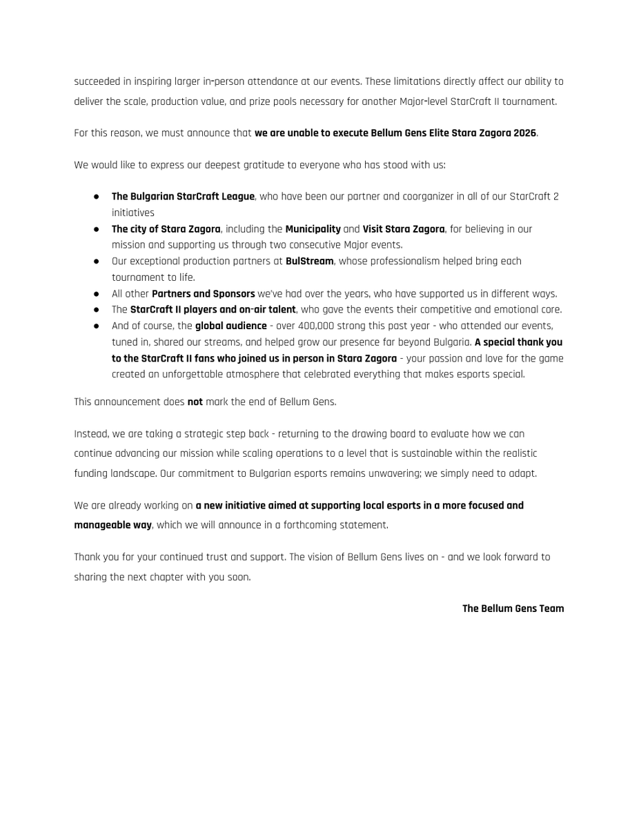 BellumGensElite-StaraZagora tweet media