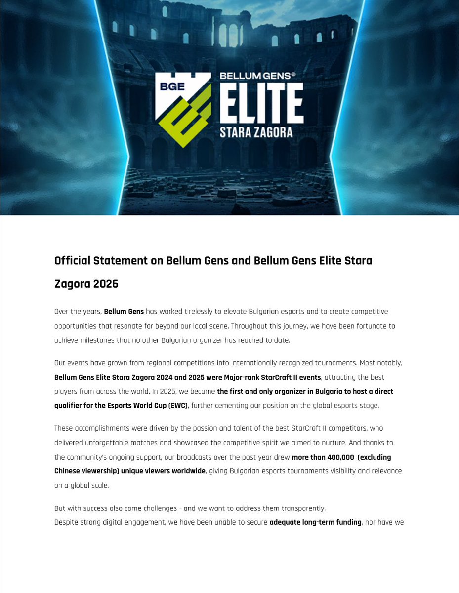 BellumGensElite-StaraZagora tweet media