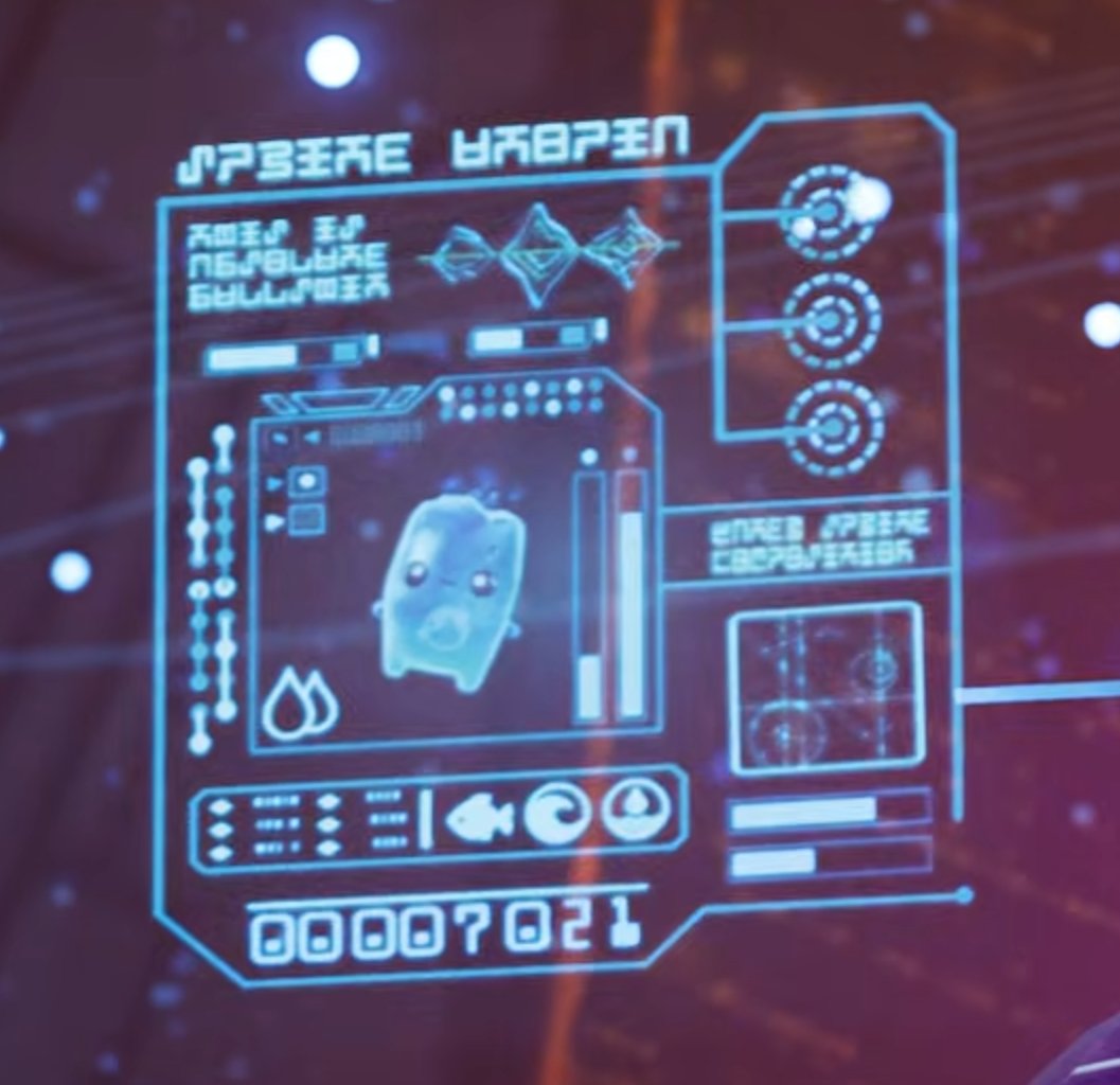 One of the texts in the Dark Voyager's hologram translates to "This is absolute bullshit."