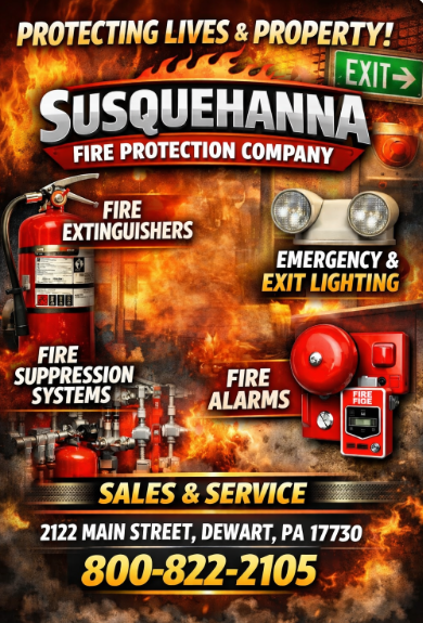 SusquehannaFire's tweet photo. 🗣#SFPC 🔥#service #FireSafety 🚨#SCBA #Sales 👨‍💼#Training 📒#FireExtinguisher 🧯#AED 🚰#BackFlow 💦#CO2 💨#Emergency 🆘#fireprotection 🚚#SafetyFirst 🥽#safety #Industrial #SusquehannaFireProtectionCompany ⛑⚠️800-822-2105 📞 https://t.co/gxtO0vNGTy