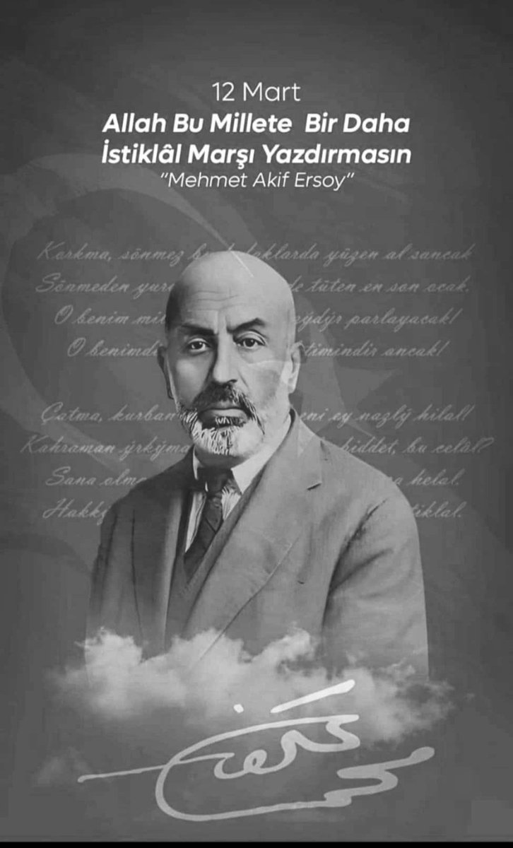 OzelRasim's tweet photo. Milli Mücadelemiz;  amacını ve ruhunu, Milletin bağımsızlık istek ve azmini dile getiren İstiklal Marşımızın kabulü 12 Mart gününü; ve Yazar merhum Mehmet Akif Ersoy’u tüm Kahraman ve şehitlerimizi minnet ve rahmetle anıyorum.
Allah bu millete bir daha İstiklal Marşı yazdırmasın https://t.co/ITTYVtLklL