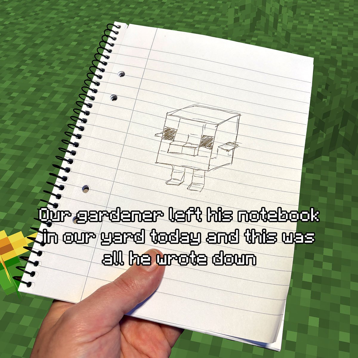 Minecraft tweet media