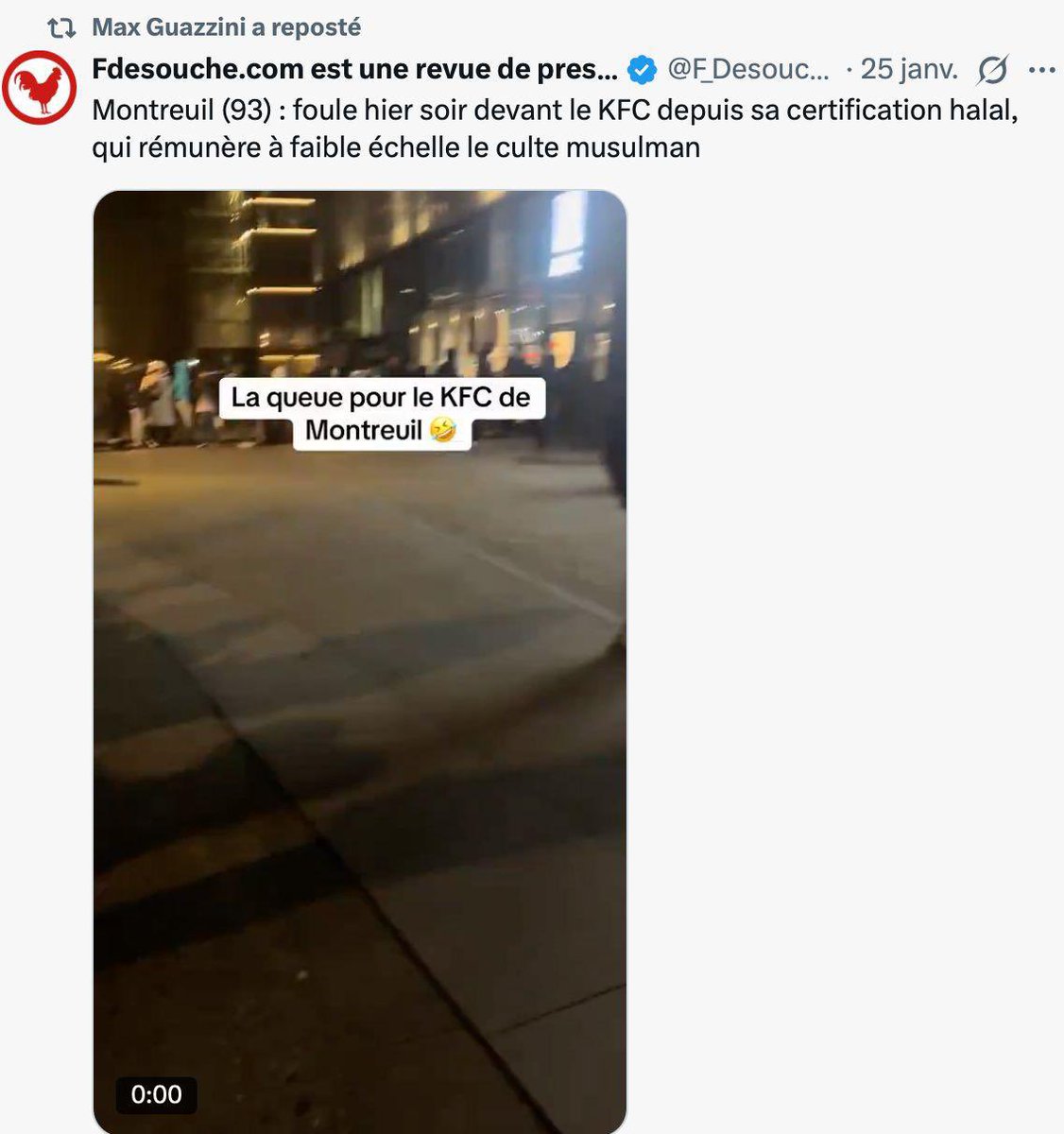 Max Guazzini, 58e sur la liste de Dati a supprimé son compte pour que vous ne puissiez pas voir les propos racistes qu’il partage. Alors en voilà quelques exemples :