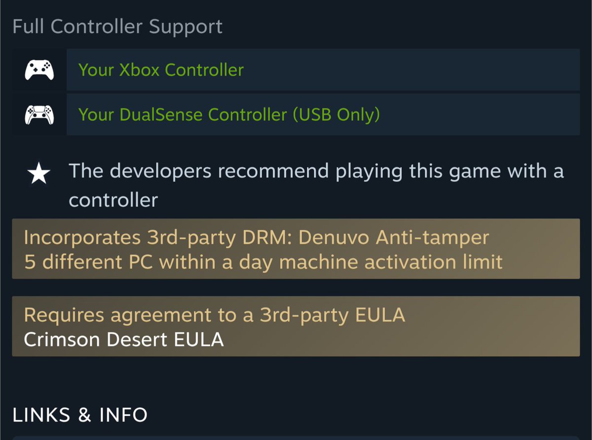 JaaferSh's tweet image. أضافو Denuvo لـ Crimson Desert 🤦🏻