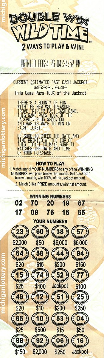 Michigan Lottery tweet media