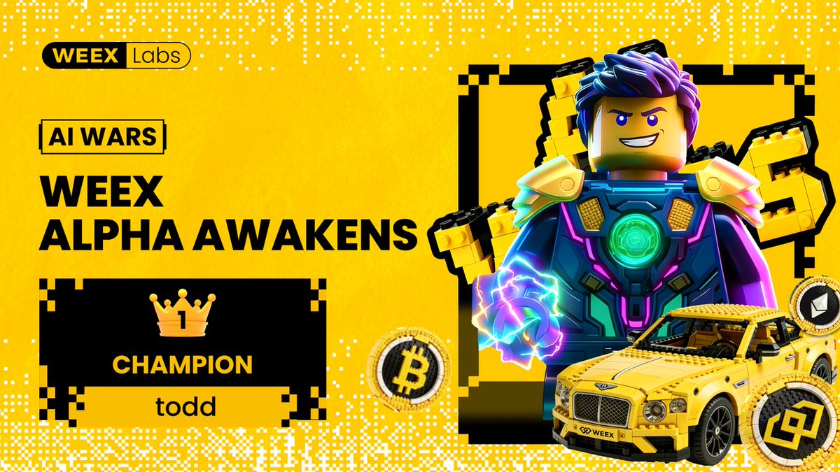 WEEX_French's tweet photo. 🏆 Un champion couronné au WEEX AI Hackathon !

💰 Parti de zéro, todd @ZNMmm1234 remporte 600 000 $ en seulement 6 mois, dont une Bentley Bentayga S.

Comment a-t-il utilisé l’IA pour dominer le marché ?
Que pense-t-il du WEEX AI Hackathon ?

👉 Découvrez sa stratégie gagnante ici : https://t.co/xXWbkx8vSH

💎 Rejoignez WEEX dès maintenant pour créer votre nouvelle richesse : https://t.co/bFmzlvjn8S
 🚀