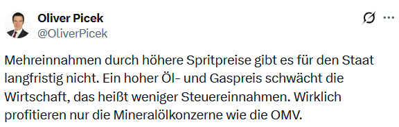 FHMaverick's tweet photo. Aus der Reihe Marx & Murks ✊🤪
1) Momentum bestätigt gerade unbewusst den neoliberalen #Laffer 😅
2) Wenn die Rohöl-Steuereinnahmen wegen weniger Rohöl-Nachfrage längerfristig zurückgehen, wie sollen dann bei der OMV der gegenteilige Effekt - mehr Einnahmen - eintreten? 🤷♂️ https://t.co/hOOG8oVmrP