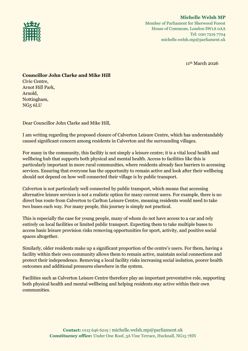 Michelle Welsh MP tweet media