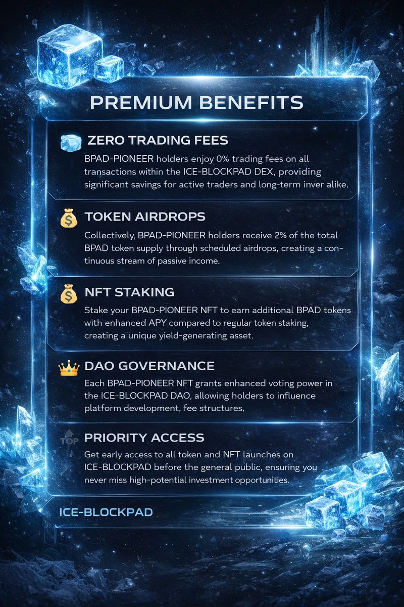 YusifKasim10's tweet image. 🚨 today is  BIG day for the ICE ecosystem.

The ICE-BLOCKPAD Pioneer NFT is about to launch.
Early supporters always win. The real question is
Are you a Pioneer or will you join when everyone else already know? 👀
Drop a❄️if you're watching this closely.

#ICE #ICEBLOCKPAD  #NFT