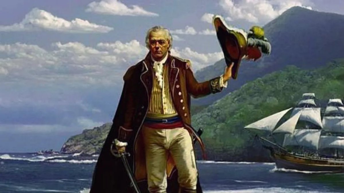 Vzla_Inmortal's tweet photo. #12Mar 1806 | El Generalísimo  Francisco de Miranda , en compañía  de su tripulación  de la “Expedición Libertadora” izó por primera vez el tricolor patrio en la rada de Jacmel, Haití. https://t.co/eTRAgRutuY