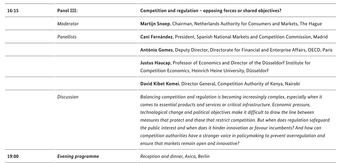CAK_Kenya's tweet photo. Our DG, Mr. Kemei David, will later today participate as a panelist at the 23rd International Conference on Competition organized by German's Federal Cartel Office in Berlin.

He will share insights on whether competition and regulation are complementary or opposing forces. https://t.co/DO5kjiKFmT