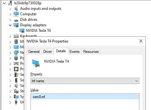guyrleech's tweet photo. Working driver on one Windows machine needed on another machine? pnputil.exe FTW
Get the inf file name from device manager properties for the device or PowerShell.

Can't find a driver? Get the "matching device id" &amp; search internet for it (without susbsys part if can't find) https://t.co/nARuQ9dFcQ