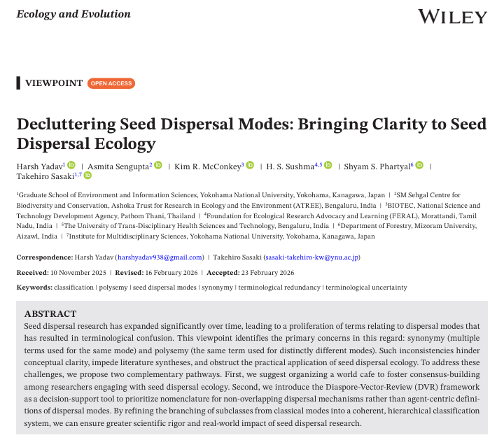 Shyam PHARTYAL; #1stGen MS/PhD; Seed Ecologist🌰🌱 tweet media