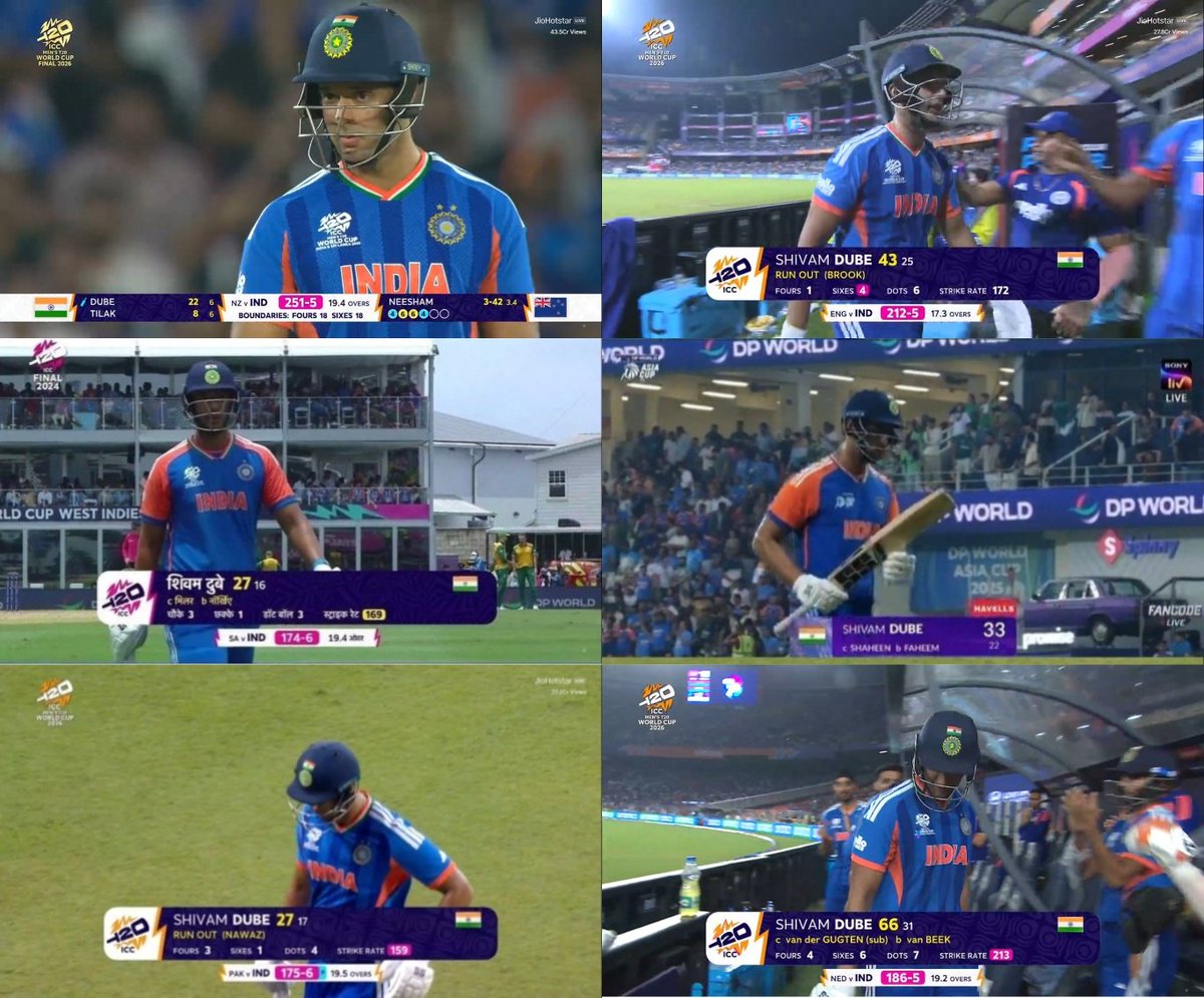 SHIVAM DUBE - The Hero of Big moments. 🫡

The main man for India in T20Is.