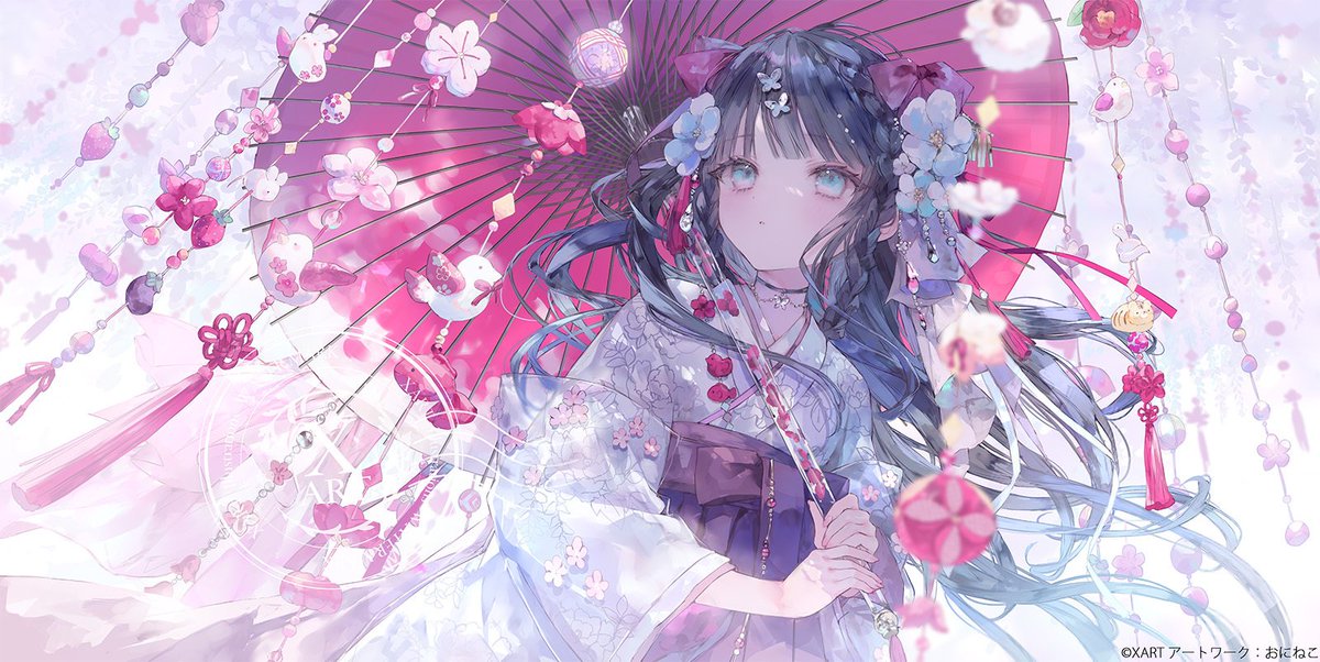 絵夢アリス 絵守未來 直筆サイン イラスト 水彩画 額付き 色紙 抽選