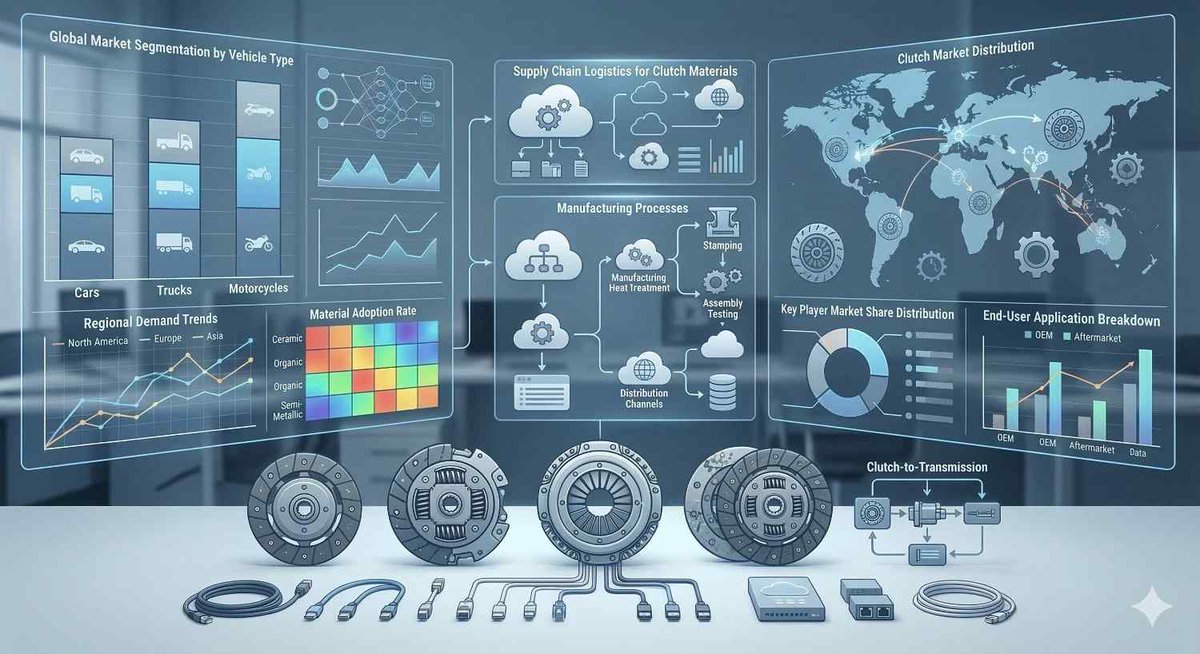 Clutch Disc Market Size, Share Global Analysis Report, 2026-2034

steady demand for manual and semi-automatic transmission systems in emerging economies, alongside the rising production of high-performance and heavy-duty vehicles globally.

Read More at: fnfresearch.com/clutch-disc-ma…