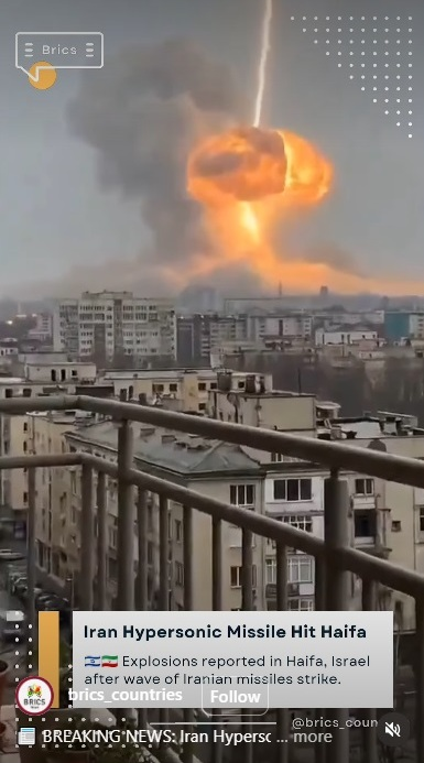 Míssil hipersônico do Irã penetra tres camadas de defesa de Israel e atinge Haifa, 43 mortos, 200 feridos.
Durante 20 anos, Israel disse ao mundo que eles eram intocáveis. Eles estavam protegidos pelo Iron Dome, David's Sling, Arrow 3, o sistema de defesa antimísseis mais