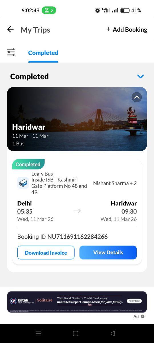 Nishantdilli's tweet photo. @makemytripcare Booked sleeper bus from Delhi to Haridwar via @makemytrip. The sleeper berth was very dirty, blanket was used and the bus was full of mosquitoes.

Driver behavior was also rude. Very bad experience and disappointed with MMT.

Booking ID: NU711691162284266 https://t.co/7T5xKqYDmZ